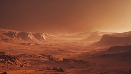 Naklejka premium Mars Landscape