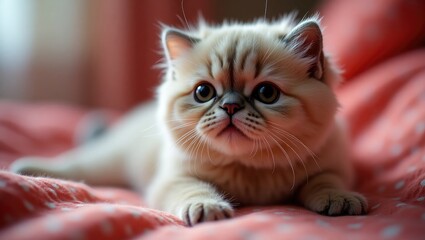 Adorable Scottish Fold with charming expression