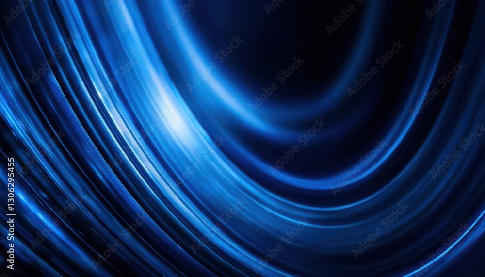 Poster dynamic blue light swirl with futuristic motion effect, abstract digital wave texture, perfect for background and design

