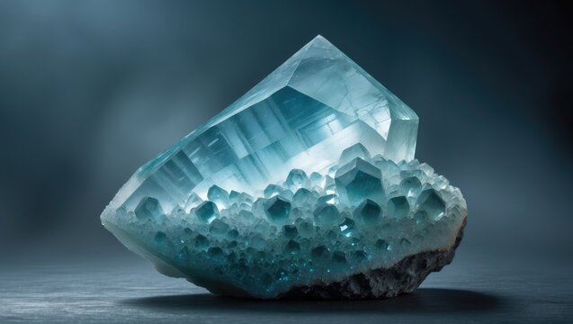 Aquamarine Gemstone, also referred to as Beryl, is a mineral sourced from Pakistan. It is made up of beryllium aluminum cyclosilicate and forms in a hexagonal crystal system.