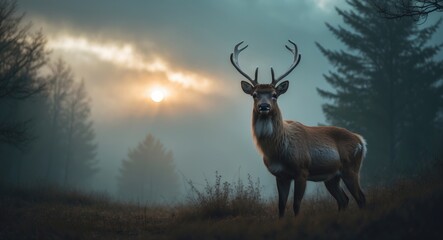 Deer in the Wilderness