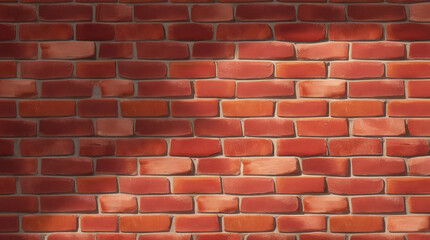 Rustic Red Brick Wall with Sunlight Shadows