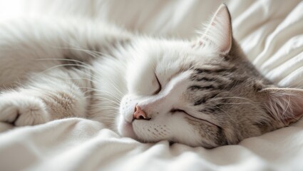 My feline friend in peaceful slumber