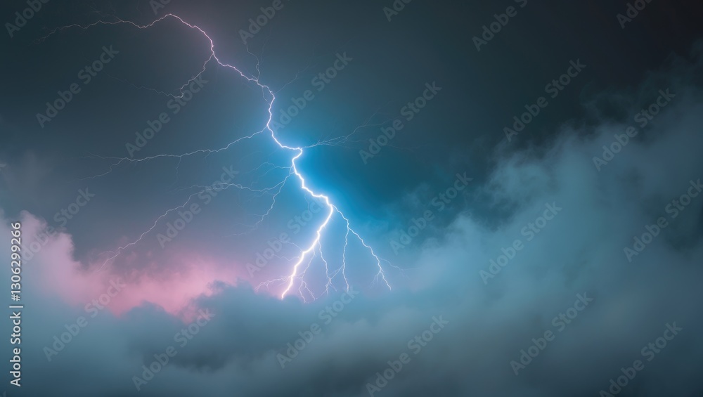 Aufkleber abstract representation of a lightning flash