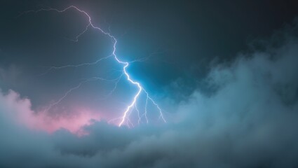 Abstract representation of a lightning flash