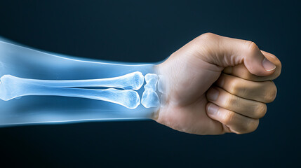X-ray analysis of elbow fracture medical imaging healthcare facility clinical environment side view diagnostic concept