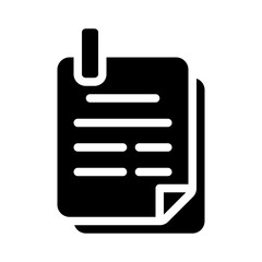 sticky notes glyph icon