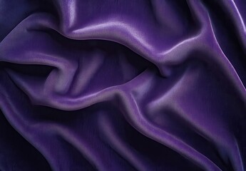 Fototapeta premium Soft Purple Satin Fabric with Elegant Flow and Luxurious Texture Ideal for Backgrounds, Fashion, and Textile Design Projects