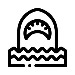 shark line icon