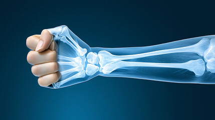 X-ray analysis of hairline fracture in upper arm medical imaging health science clinical environment medical viewpoint injury assessment