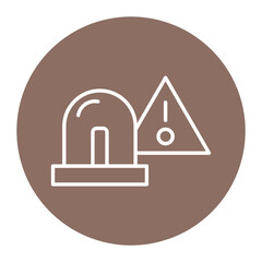 Fototapeta premium Emergency Sign Icon