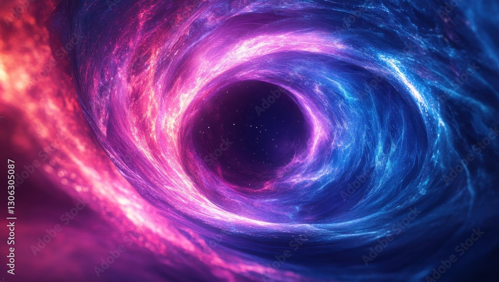 Aufkleber stunning abstract representation of a cosmic vortex with vibrant colors and swirling patterns that e