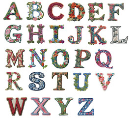 English alphabet set