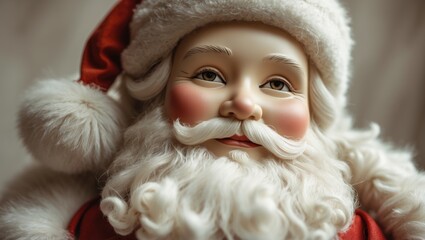 Obraz premium Close-up of a Santa Claus figurine.