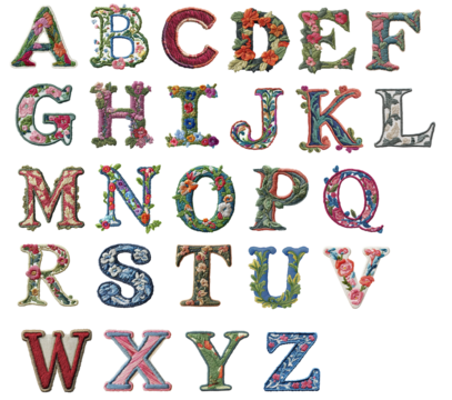 English alphabet set