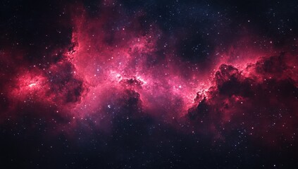 Fototapeta premium Stunning Deep Space Nebula with Vibrant Colors Against a Dark Cosmic Background Captured in High Resolution for Astrophotography Enthusiasts and Educators