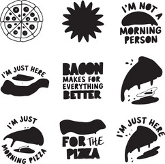 Create a T shirt Design Shape Catalog and typography  vector art color with white background.