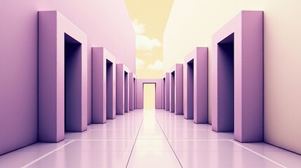 A stock illustration that represents Media transparency in Purple and soft beige, using rough textures (coarse