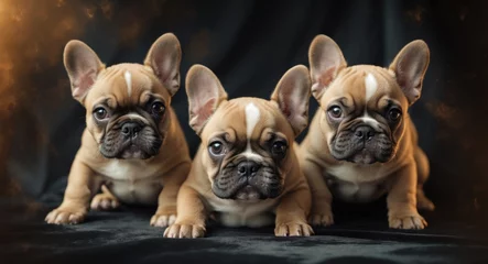 Charming French bulldog pups