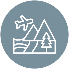 Obraz premium Adventure Tour Icon