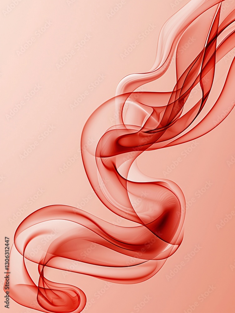 Aufkleber abstract fire and smoke patterns, dynamic movement captured in high resolution, deep reds and glowin