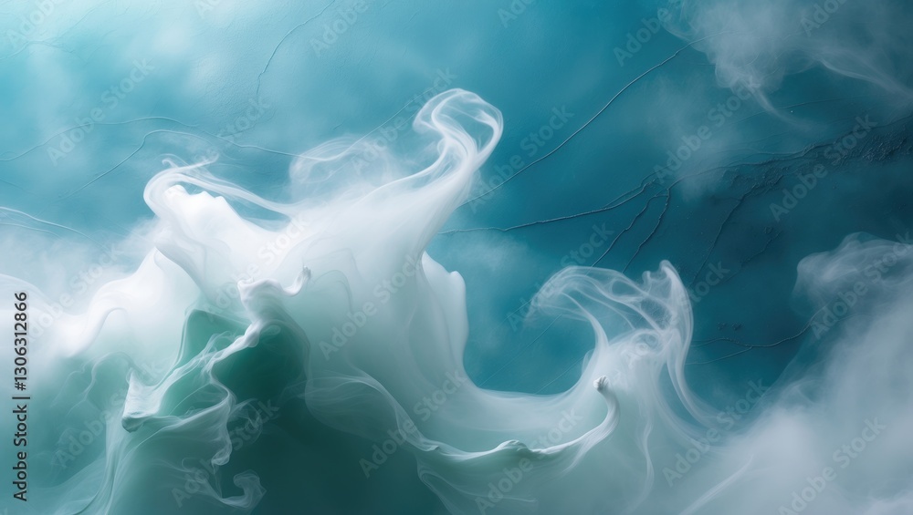 Poster abstract azure backdrop resembling jade, texture or backdrop.