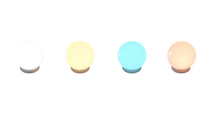 Minimalist candy illustration featuring pastel lollipops in geometric shapes, abstract modern confectionery design with a clean and playful look