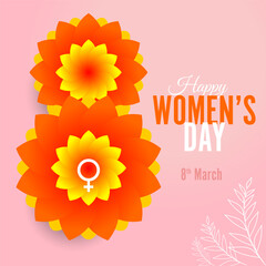  International Women's Day Vector illustration of diverse cartoon women