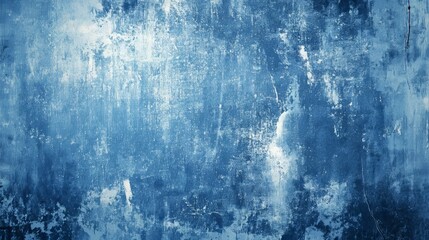 Obraz premium Dark Blue Grunge Texture with Rough and Distressed Surface, Abstract Background for Vintage, Industrial, and Artistic Design Concepts