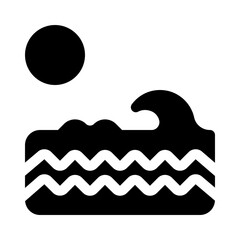 wave glyph icon