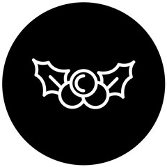 Vector Design Mistletoe Icon Style