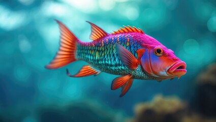 Fototapeta premium Vibrant Ocean Fish Image