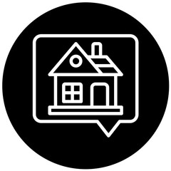 Vector Design House Chat Icon Style