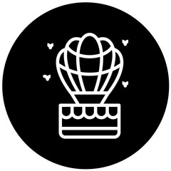 Vector Design Air Ballon Icon Style