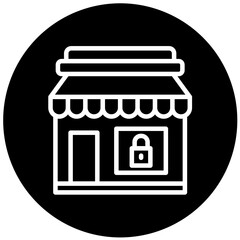 Vector Design Shop Close Icon Style