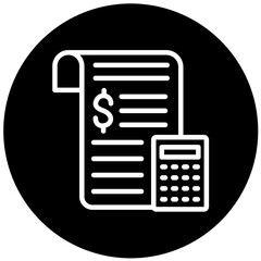Vector Design Budget Icon Style