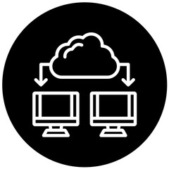 Vector Design Cloud computing Icon Style
