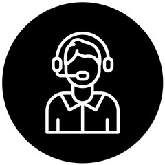 Vector Design Call Center Icon Style