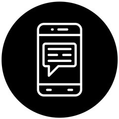 Vector Design Mobile Message Icon Style