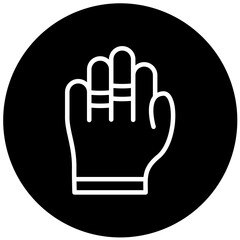 Vector Design Ring in Hand Icon Style