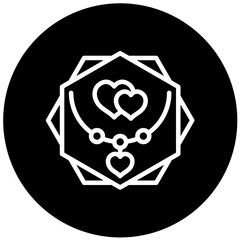 Obraz premium Vector Design Necklace Icon Style