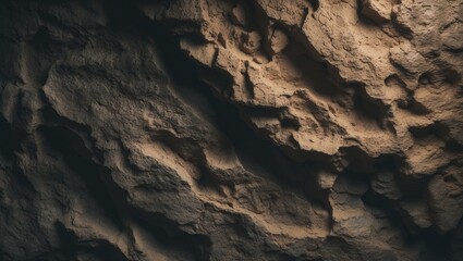 Obraz premium close-up view of an abstract textured surface. Background featuring natural stone patterns. Image of a robust concrete, sand, or limestone slab.