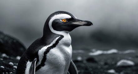 Fototapeta premium close-up view of a penguin from Valdes Peninsula, Patagonia, Argentina