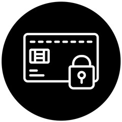 Obraz premium Vector Design Card Blocked Icon Style