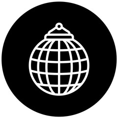 Vector Design Disco Ball Icon Style