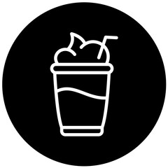 Vector Design Milkshake Icon Style