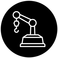 Vector Design Mechanical Arm Icon Style