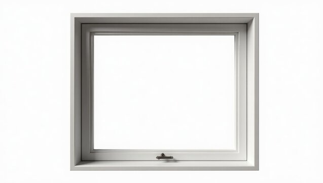 modern residential window frame, set against a white background