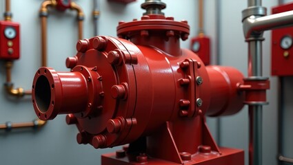 crimson water pump for sprinkler systems and fire alarm regulation