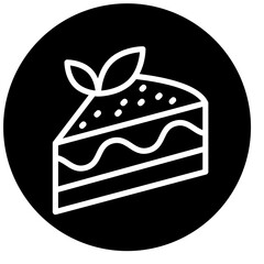 Vector Design Cake Slice Icon Style